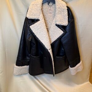 Free People Kaja Vegan Bonded Peacoat